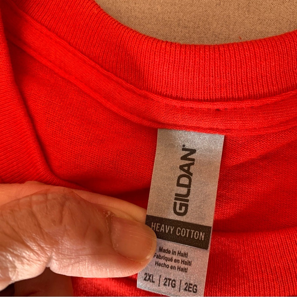 GILDAN. Men's Oversized T-Shirt. Red. "We‎ The People, National March". C… - Picture 4 of 7